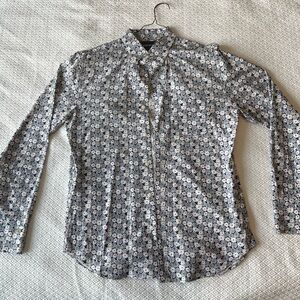 Bonobos Men's Floral Shirt - Navy and Red